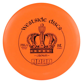 Westside Disc Golf BT Medium Crown Putter 3/4/0/1 Orange/Black 173 grams