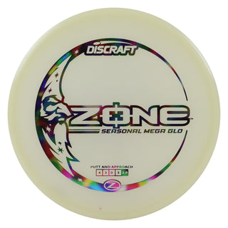 Discraft Disc Golf Seasonal Mega-Glo Zone Putter 4/3/0/3 Jellybean 173-174g 