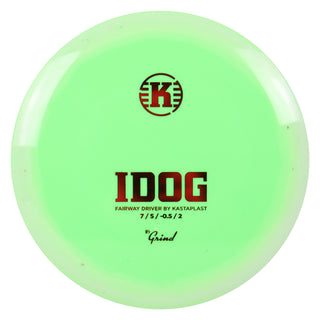 Kastaplast Disc Golf K1 Grind Idog Fairway Driver 7/5/-0.5/2 Green White/Red 173 grams
