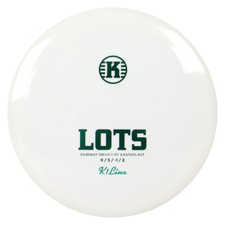 Kastaplast Disc Golf K1 Lots Fairway Driver 9/5/-1/2 White/Green 174 grams