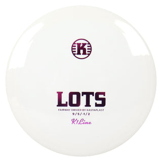 Kastaplast Disc Golf K1 Lots Fairway Driver 9/5/-1/2 White/Purple 172 grams