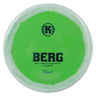 Kastaplast Disc Golf K1 Grind Berg Putter 1/1/0/2 Dark Green White/Turquoise 173 grams