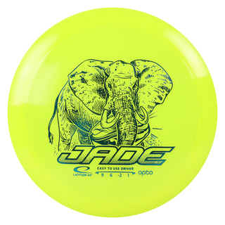 Latitude 64 Disc Golf Opto Jade Distance Driver 9/6/-2/1 Yellow/Turquoise 158 grams