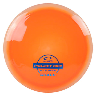 Latitude 64 Disc Golf Project Grip Grace Distance Driver 11/6/-1/2 Orange/Blue 175 grams