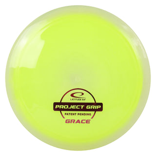 Latitude 64 Disc Golf Project Grip Grace Distance Driver 11/6/-1/2 Yellow/Maroon 173 grams