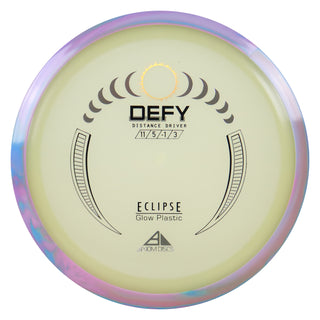 Axiom Disc Golf Eclipse Glow Defy Distance Driver 11/5/-1/3 Glow/Pink Blue 165 grams