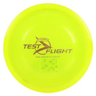 Discraft Disc Golf Z Line Zone Banger GT Concept Test Flight Putter Yellow/Gold Shimmer 170-172g