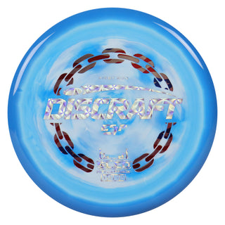 Discraft Disc Golf First Run ESP Sled Putt and Approach 3/2/-1/2 Blue White/Holo Circles 177g