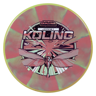 Axiom Discs Jeremy Koling Team Series Cosmic Neutron Tempo Putt and Approach Red Aqua/Yellow 173 grams
