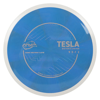 MVP Discs Sports Project Lab Coat Cosmic Neutron Tesla Distance Driver 9/5/-1/2 Dark Blue 163 grams