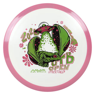 Axiom Discs 2026 OTB Open Fission Delirium Distance Driver White/Dark Pink 174 grams