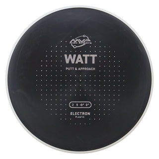 MVP Discs Sports Project Lab Coat Electron Watt Putt and Approach 2/5/-0.5/0.5 Black 173 grams