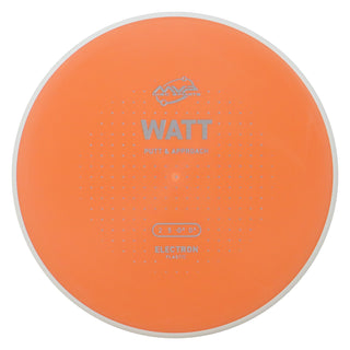 MVP Discs Sports Project Lab Coat Electron Watt Putt and Approach 2/5/-0.5/0.5 Orange 168 grams