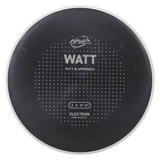 MVP Discs Sports Project Lab Coat Electron Firm Watt Putt and Approach 2/5/-0.5/0.5 Black 167 grams