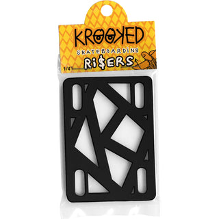 Krooked Risers 1/4" Black