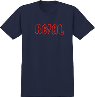 Real Skateboards Shirt Deeds Navy/Red
