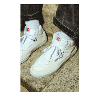 Etnies Skateboard Shoes Screw Vulc Mid X Sour White