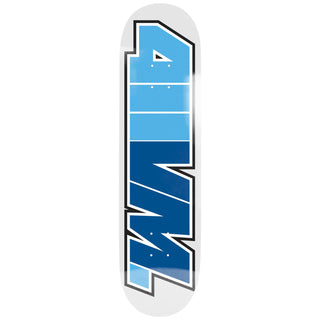 411VM Heritage Skateboard Deck Logo Blue/White 8.5" x 32"