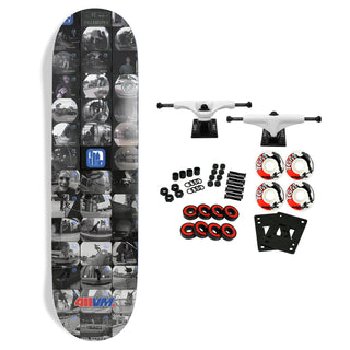 411VM Skateboard Complete Metrospective Frame Grab 8.25" x 32"