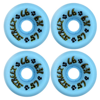 Dogtown Skateboard Wheels 57mm K-9 80's 97A Light Blue Old School