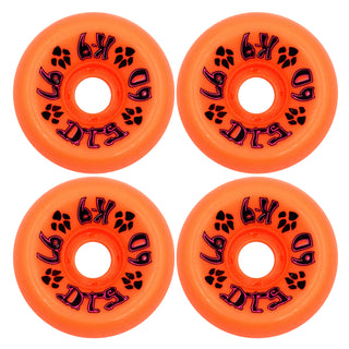 Dogtown Skateboard Wheels 60mm K-9 80's 97A Orange Old School