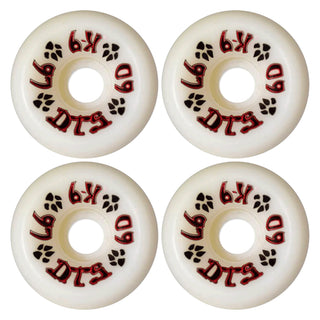 Dogtown Skateboard Wheels 60mm K-9 80's 97A White Old School
