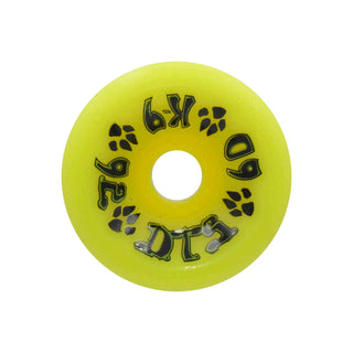 Dogtown Skateboard Wheels 60mm K-9 80's 92A Yellow Old School