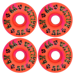 Dogtown Skateboard Wheels 52mm K-9 Rallys 99A Pink/Orange