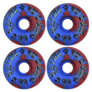 Dogtown Skateboard Wheels 56mm K-9 Rallys 99A Red/Blue