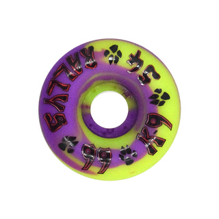 Dogtown Skateboard Wheels 54mm K-9 Rallys 99A Yellow/Purple