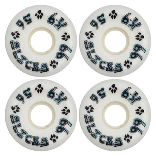 Dogtown Skateboard Wheels 56mm K-9 Slicks 99A White