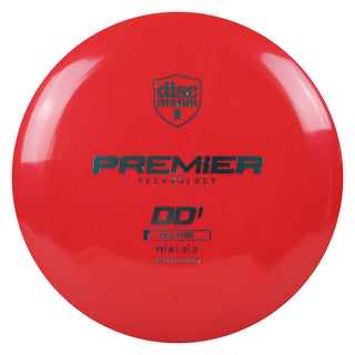 Discmania Disc Golf Premier Q-Line DD1 Distance Driver 11/6/-1/2 Red/Slate 176 grams