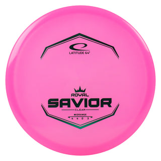 Latitude 64 Disc Golf Royal Clear Savior Putt and Approach 4/4/0/3 Pink/Green 174 grams