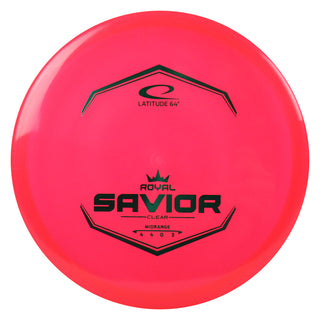 Latitude 64 Disc Golf Royal Clear Savior Putt and Approach 4/4/0/3 Red/Green 173 grams