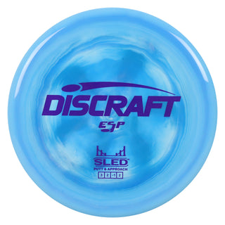 Discraft Disc Golf ESP Sled Putt and Approach 3/2/-1/2 Sky Blue/Purple 177g