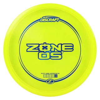 Discraft Disc Golf Z Line Zone OS Putter 4/2/1/5 Yellow/Blue 172g