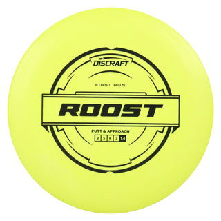 Discraft Disc Golf First Run Putter Line Roost Putt and Approach 2/5/0/2 Yellow/Black 172g