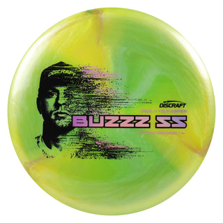 Discraft Disc Golf 2026 Ezra Robinson Tour Series Buzzz SS Lime Yellow/Pink Holo 177-180g