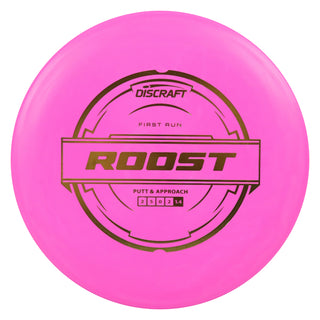Discraft Disc Golf First Run Putter Line Roost Putt and Approach 2/5/0/2 Pink/Gold 171g