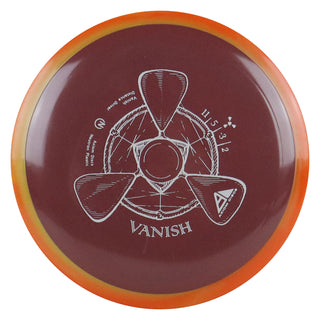 Axiom Disc Golf Neutron Vanish Distance Driver 11/5/-3/2 Dark Brown/Orange Blend 165 grams