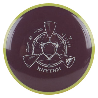Axiom Disc Golf Neutron Rhythm Fairway Driver 7/5/-2/1 Plum/Yellow 172 grams