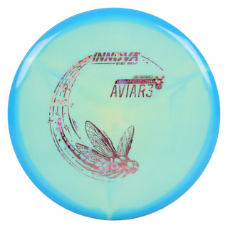 Innova Disc Golf Eveliina Salonen Tour Series Proto Glow Star Aviar3 Putter 3/2/0/2 Blue/Pink Flowers 173 grams