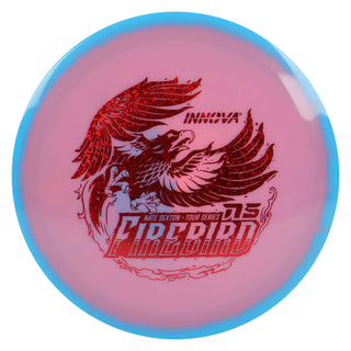 Innova Disc Golf Nate Sexton Tour Series Proto Glow Halo Champion Firebird 9/3/0/4 Blue Pink/Red Shimmer 173 grams
