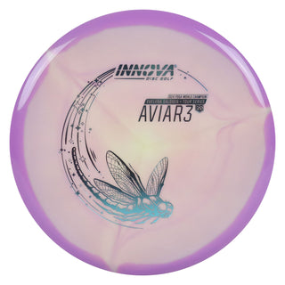 Innova Disc Golf Eveliina Salonen Tour Series Proto Glow Star Aviar3 Putter 3/2/0/2 Purple/Slate 173 grams