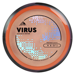 Axiom Discs Project Lab Coat Proton Virus Distance Driver 9/5/-3.5/1 Orange/Black Pink 168 grams