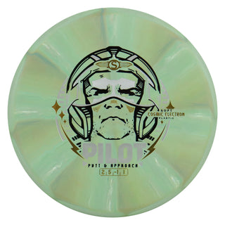 Streamline Disc Golf Cosmic Electron Pilot Soft Putter 2/5/-1/1 Sage Black 172 grams