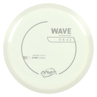 MVP Discs Sports Project Lab Coat Neutron Wave Distance Driver 11/5/-2/2 White 174 grams