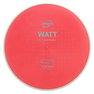 MVP Discs Sports Project Lab Coat Electron Soft Watt Putt and Approach 2/5/-0.5/0.5 Red 162 grams