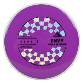 Axiom Discs Project Lab Coat Neutron Envy Putter 3/3/0/2 Purple/White 168 grams