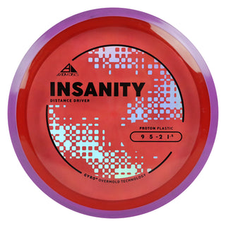 Axiom Discs Project Lab Coat Proton Insanity Distance Driver 9/5/-2/1.5 Red/Purple 158 grams